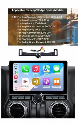 Car stereo with backup camera for jeep & dodge cars, new