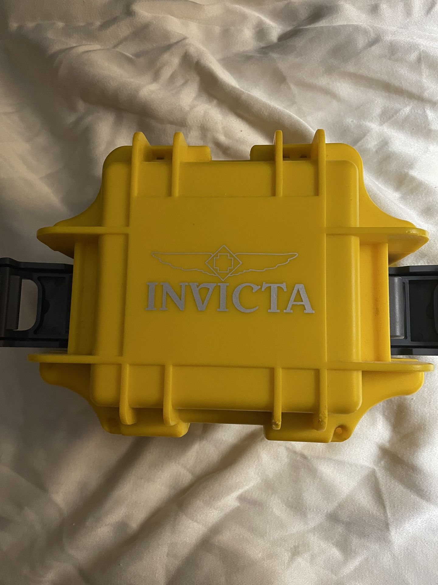 Invicta 1 One Slot Yellow Collector's Dive Case watch Box Only