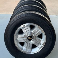 Good Tires ! Chevy Z71 Silverado/Tahoe 18" Wheels And Firestone Tires
