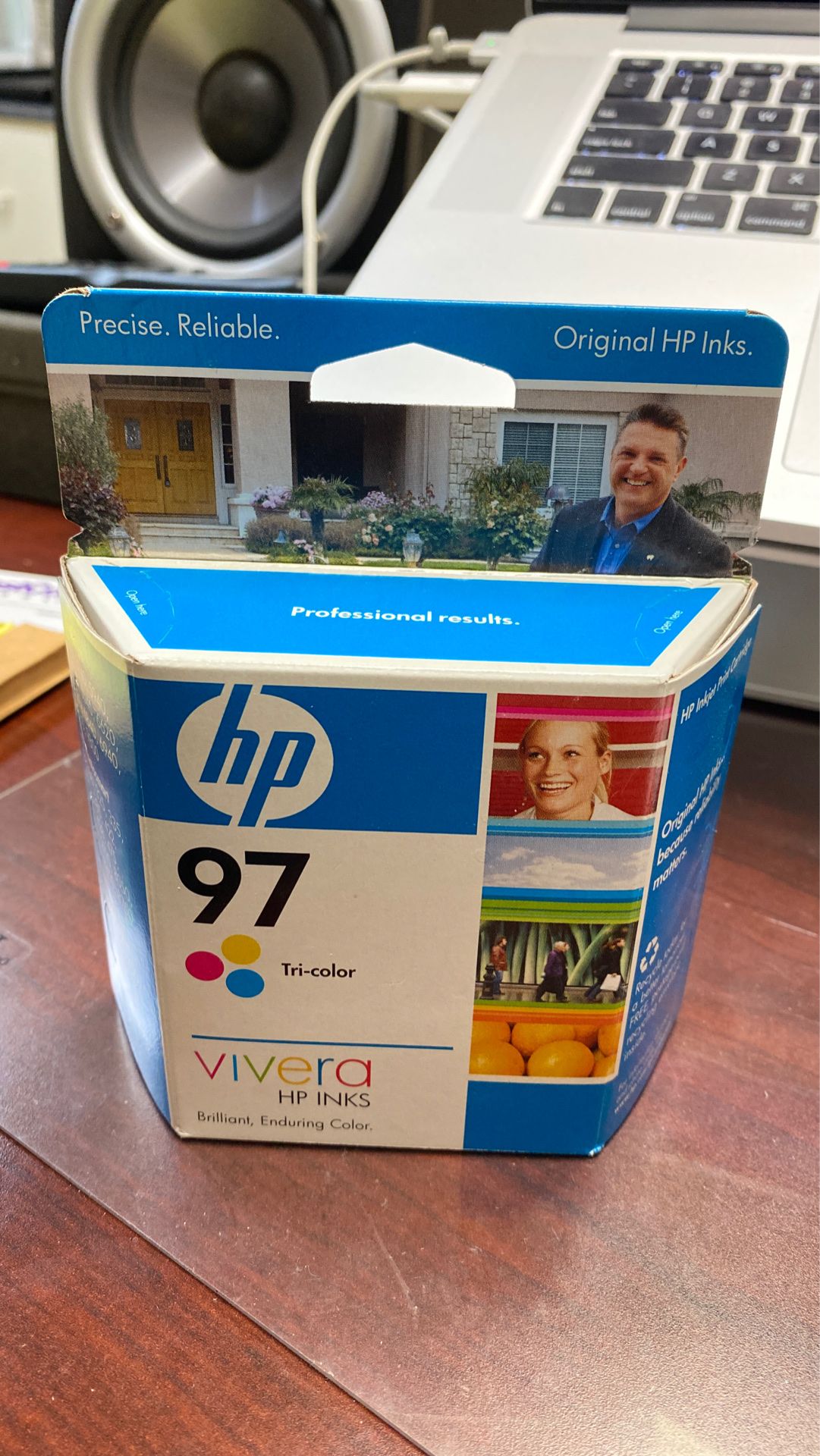HP 97 tri color ink cartridge for HP printers.