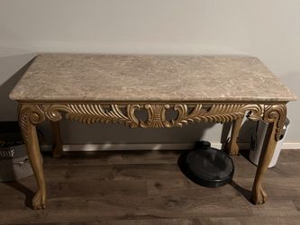 Granite claw foot or entry table.