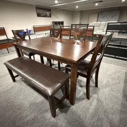 6 PC DINING TABLE 