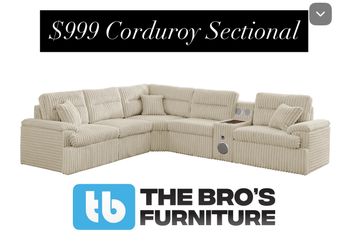 $999 Corduroy Sectional 
