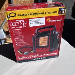 Portable Buddy Mr Heater Propane 4,000 To 9000 BTU