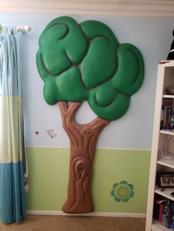 Pottery Barn kids wall tree with Two Clouds