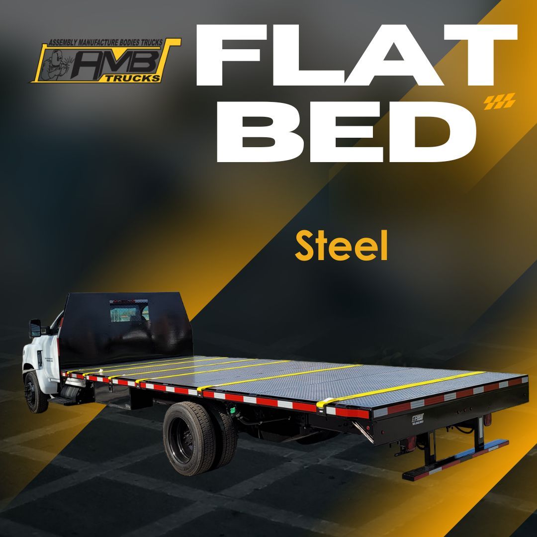 ¡ELEVA TU NEGOCIO CON NUESTROS FLATBEDS PERSONALIZADOS EN AMB TRUCKS!