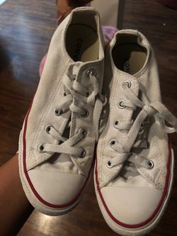 Size 2 white converse