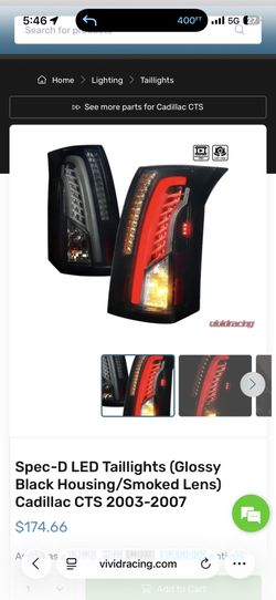 Spec-D Cadillac CTS LED Tail Lights (2003-2007