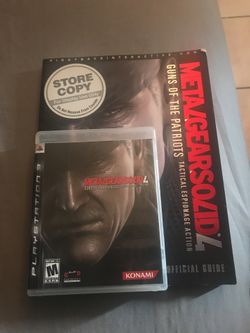 Metal gear solid 4 w booklet (ps3)