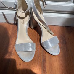 Nine West Nora Silver Heels