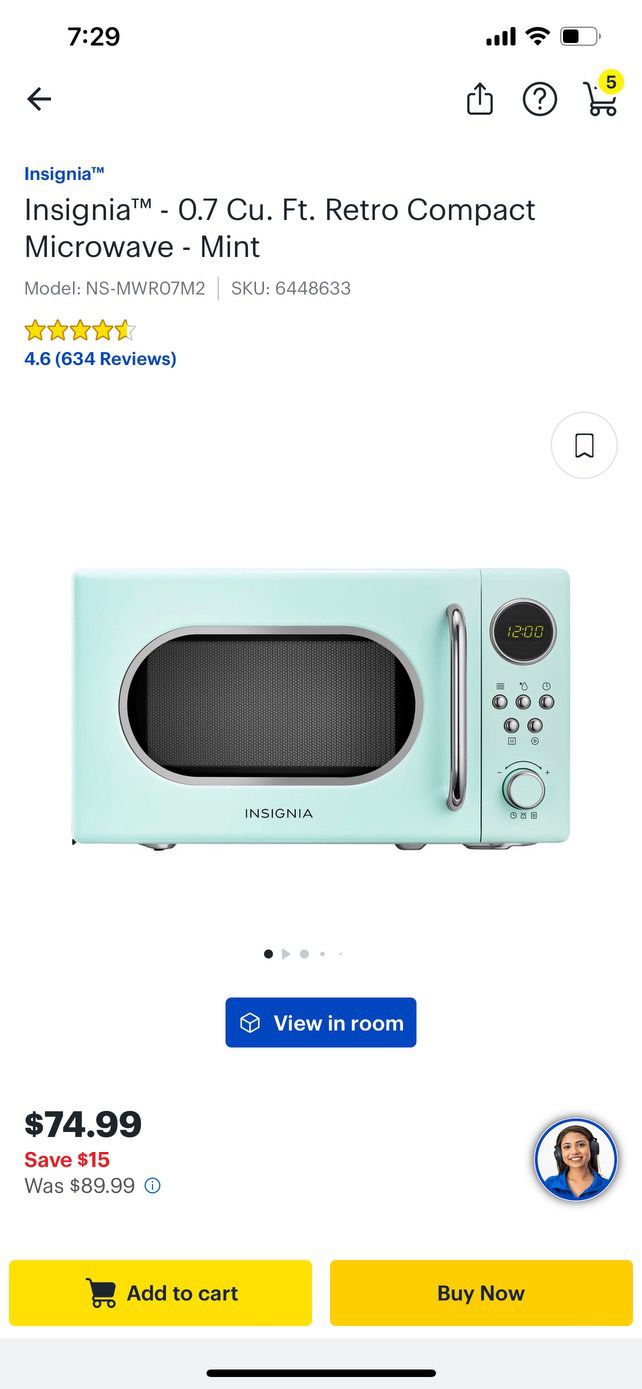 Pair Of A Mini Fridge And Microwave 