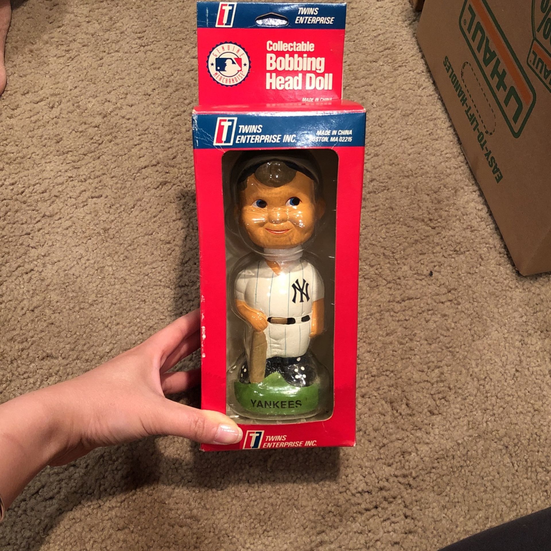 MLB Collectible Bobbing Head Doll NY Yankees Twins Enterprise
