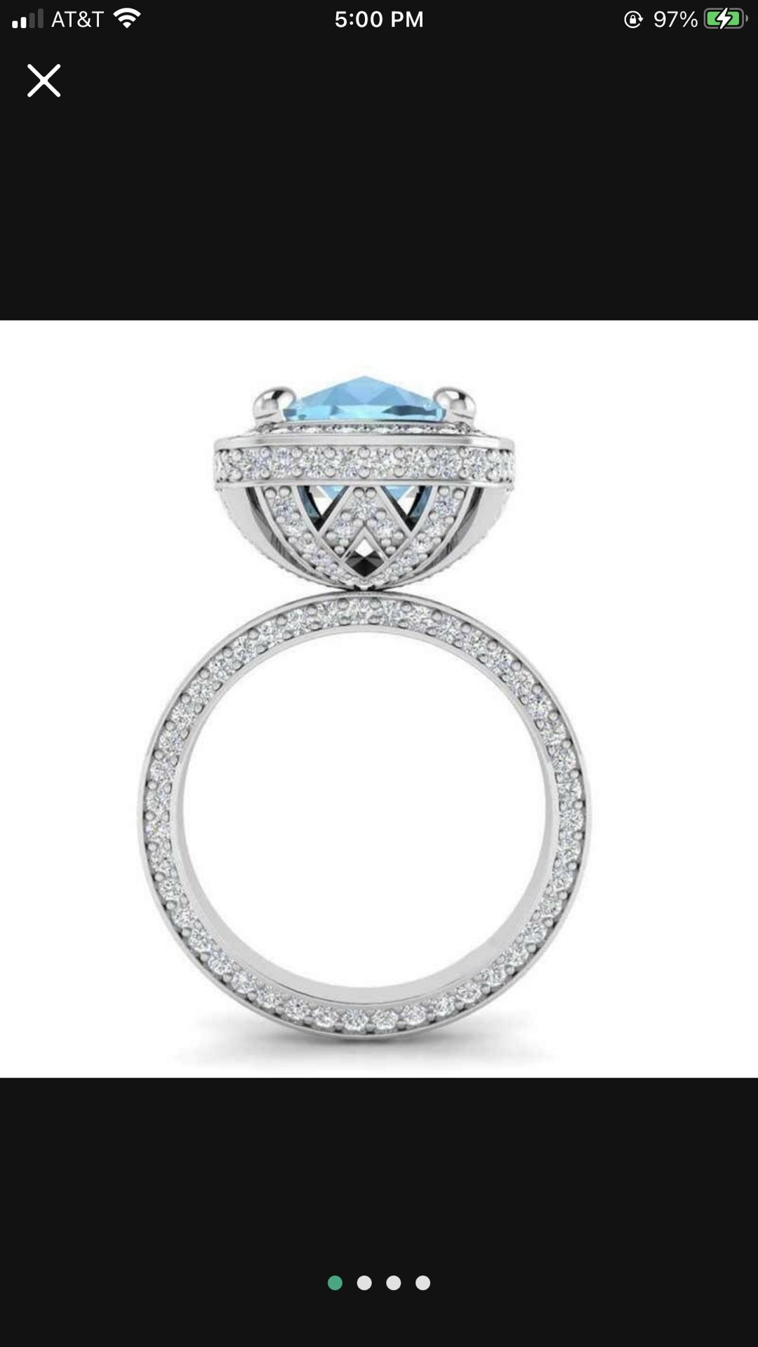 Stunning Aquamarine Cushion Cut Engagement Wedding Ring SZ 6/7/8/9/10 *See My Other 800 Items*