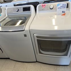 Topload Washer And Electric Dryer Set Used In Good Condition With 90days Warranty From $550 Up To  $750