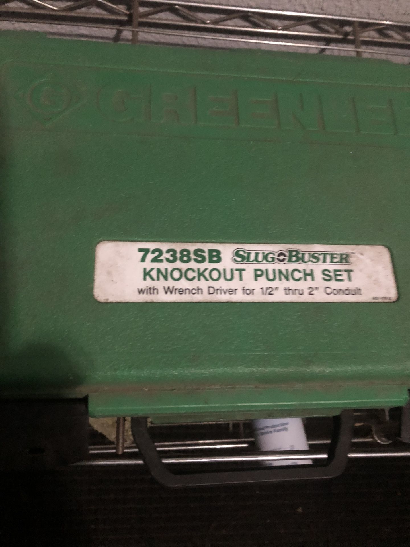 Greenlee Slug buster Knock Out Punch Set