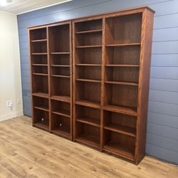 Oak bookcases
