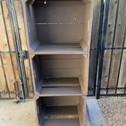Vintage Wood Crates (Set of 3) – Stackable, Rustic Shelves, Storage or Planters - Can Deliver