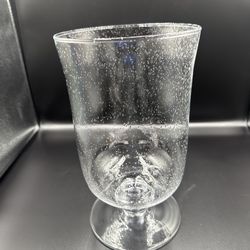 Partylite Coastal Lights Hurricane P9359 Bubble Glass Large Pillar Holder