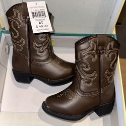Canyon Trails Toddler Western Cowboy Boots – Brown – Size 6T – Brand New with Tags