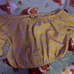 Cute off the shoulder crop top