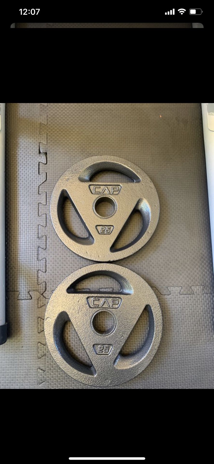 Two 25lb Olympic weights $130 for both