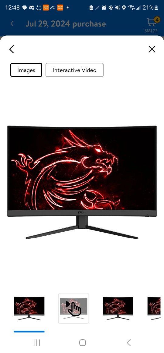 27" Curved Monitor