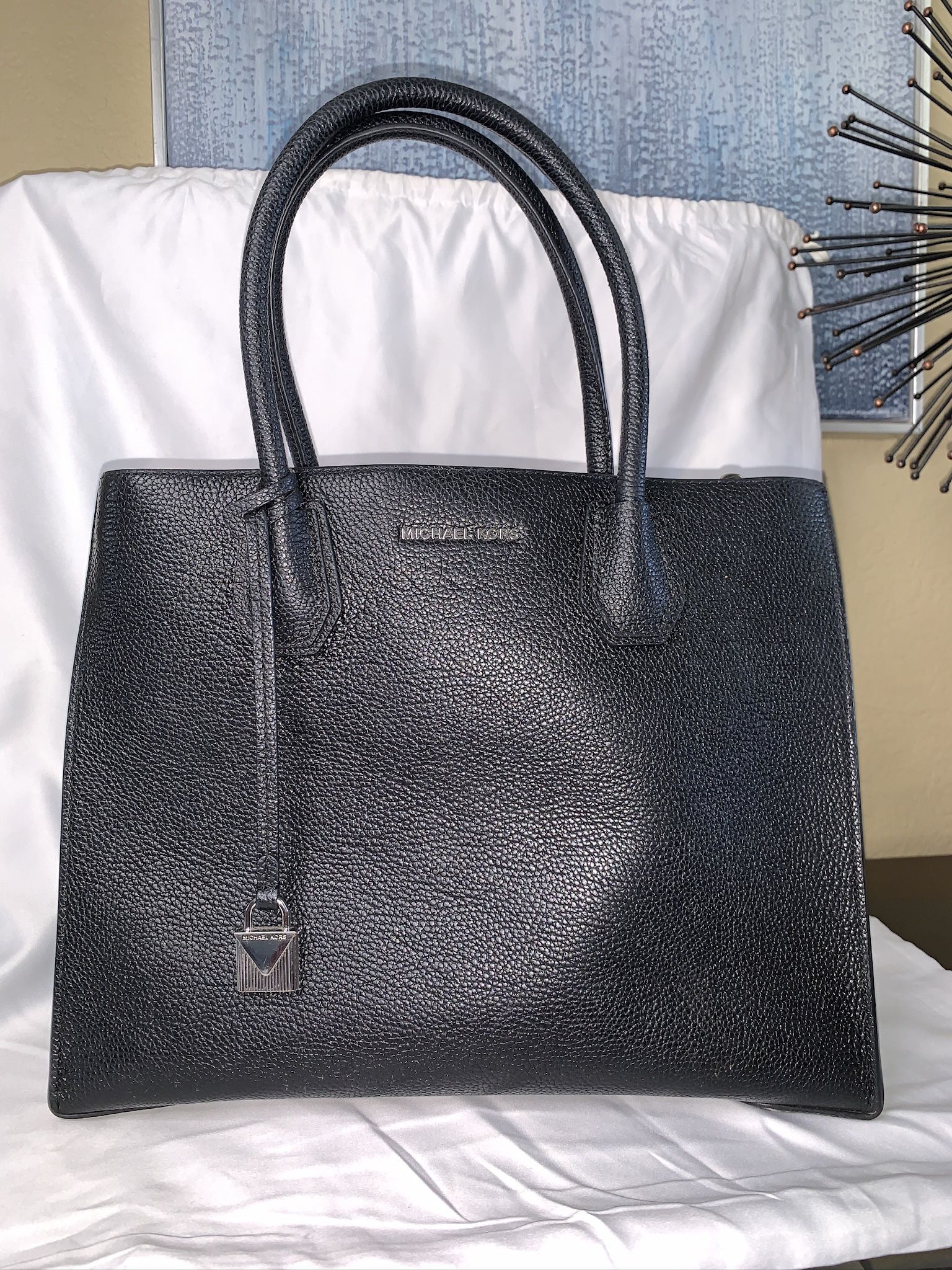 Michael Kors MK Black Tote Purse Authentic Purse