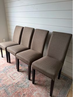 Four dining chairs