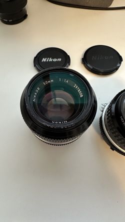 Vintage Nikon / Nikkor Prime Lenses - 50MM 1.4, 1.8