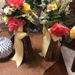 Set Of Two Artificial Flowers Bouquets For Any Spaces