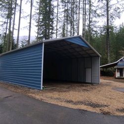 Steel Storage 3 Sided Structure, Vehicle, Boat, Truck Workshop
