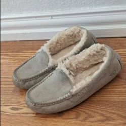 Ugg Ansley Moccasin Slippers Gray