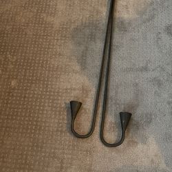 Pottery Barn Tall Metal Candle Holders 