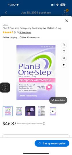 New Sealed PlanB One -step 