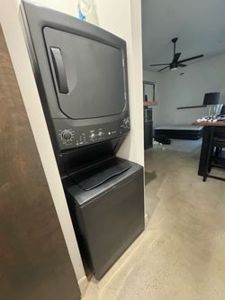 GE Washing Machine and Dryer Stacked Laundry Center