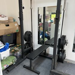 Complete Squat Rack Weight Set