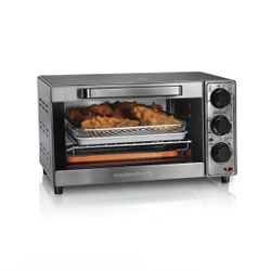 Sure-Crisp Air Fryer Toaster Oven, 4 Slice Capacity, Stainless Steel Exterior
