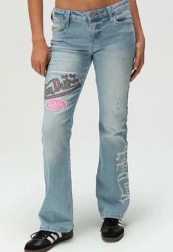 Von Dutch Light Wash Flare Jeans