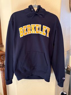 Champion Navy Berkeley Pullover Hoodie Sweatshirt Size Medium-Unisex
