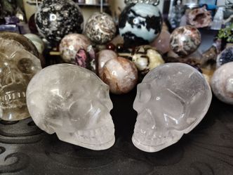 Clear quartz Skulls
