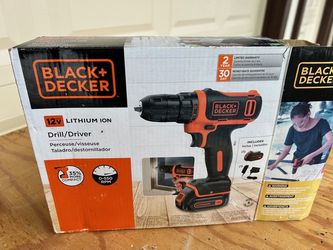 Black and decker 12V lithium ion drill