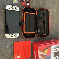 Nintendo Switch OLED + Bunch Of Games And Accessories 