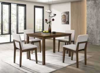 Dining 5 PC Set Available in Grey or Dark Walnut finish.