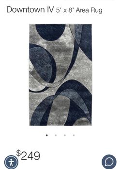 Navy & Grey Rug