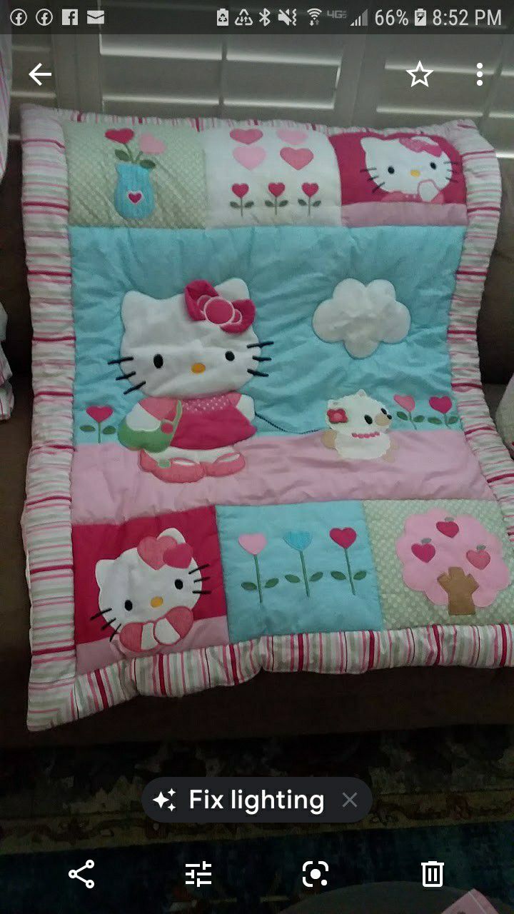 Hello Kitty Puppy 6 piece Comforter set