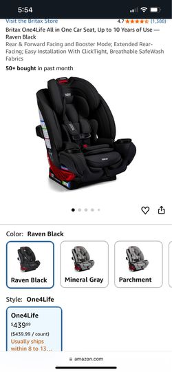 Britax One4Life All in One Car Seat, Up to 10 Years of Use，online $439.99