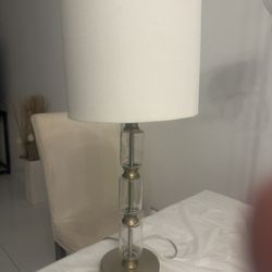 Ivory , Gold Lamp 10” Diameter X 22” Height 