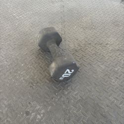 20 lb rubber hex dumbbell