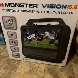 Bluetooth Speaker With Built In LCD Tv 