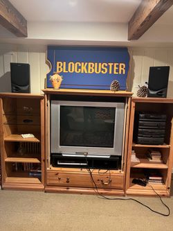 Shelving unit plus TV